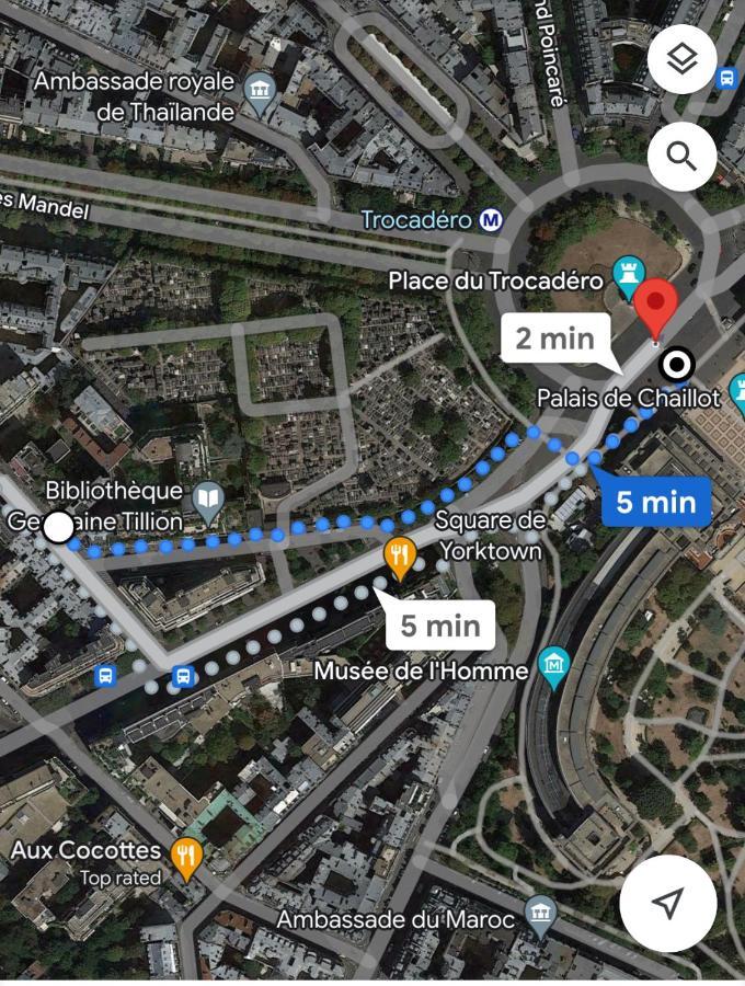 Apartmán T2 Trocadero Tour Eiffel Paříž Exteriér fotografie