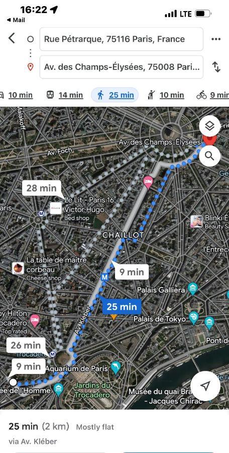 Apartmán T2 Trocadero Tour Eiffel Paříž Exteriér fotografie